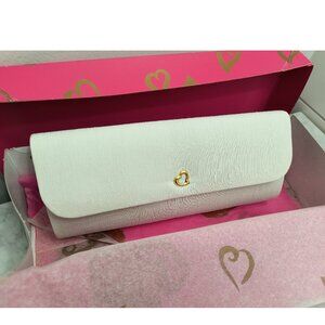 NEW Vintage Y2K Victoria Secret White Fabric Day and Evening Clutch Purse
